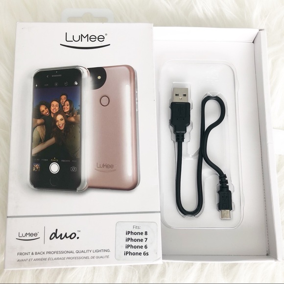 LUMEE Duo Rose Gold Light Up Selfie iPhone Case - Picture 5 of 8